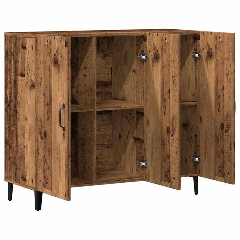 vidaXL antik fa színű szerelt fa tálalószekrény 90 x 34 x 80 cm