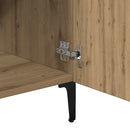 vidaXL kézműves tölgy színű szerelt fa tálalószekrény 90 x 34 x 80 cm