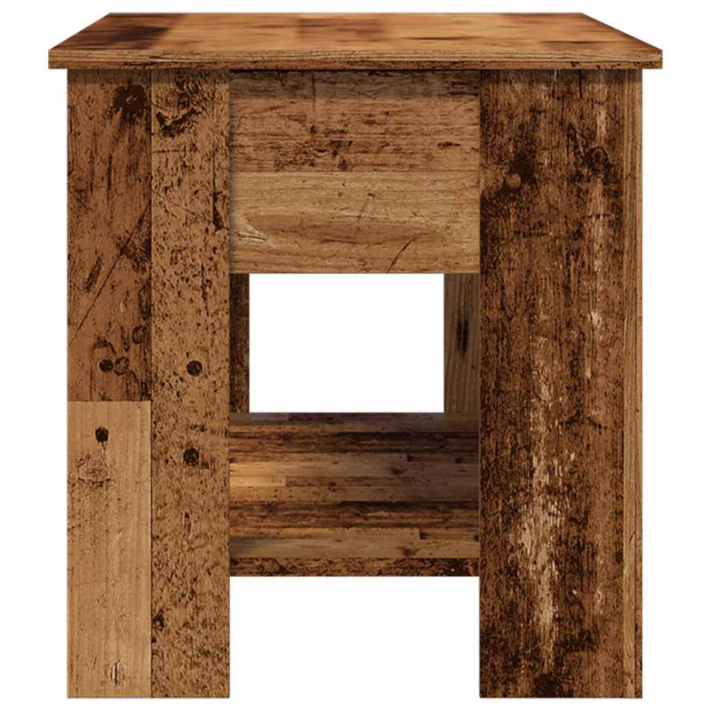 vidaXL dohányzóasztal Régi fa 101x49x52 cm Gépelt fa