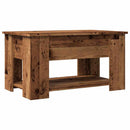 vidaXL antik fás szerelt fa dohányzóasztal 79 x 49 x 41 cm