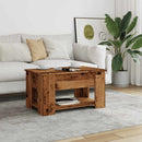 vidaXL antik fás szerelt fa dohányzóasztal 79 x 49 x 41 cm