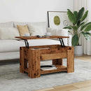 vidaXL antik fás szerelt fa dohányzóasztal 79 x 49 x 41 cm