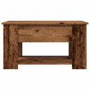vidaXL antik fás szerelt fa dohányzóasztal 79 x 49 x 41 cm