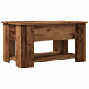 vidaXL antik fás szerelt fa dohányzóasztal 79 x 49 x 41 cm