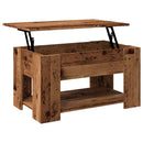 vidaXL antik fás szerelt fa dohányzóasztal 79 x 49 x 41 cm