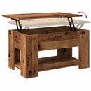 vidaXL antik fás szerelt fa dohányzóasztal 79 x 49 x 41 cm