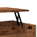 vidaXL antik fás szerelt fa dohányzóasztal 79 x 49 x 41 cm