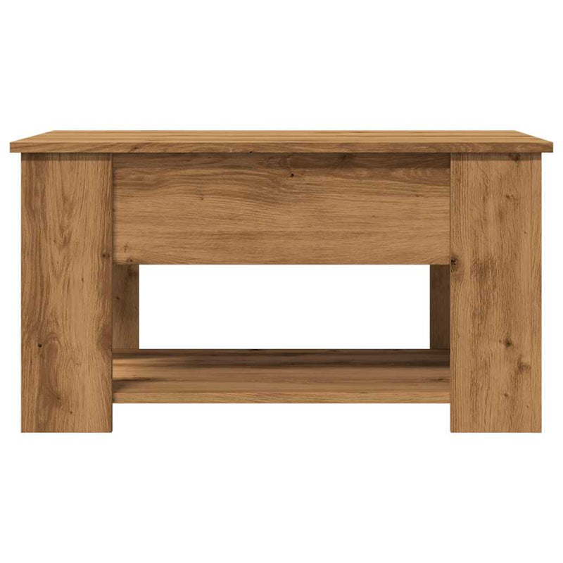 vidaXL dohányzóasztal kézműves tölgy szerelt fa 79 x 49 x 41 cm