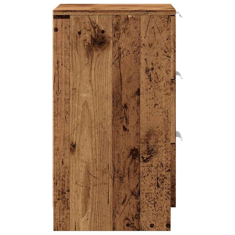 vidaXL antik fa színű szerelt fa éjjeliszekrény 40 x 36 x 65 cm