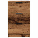 vidaXL 2 db antik fa színű szerelt fa éjjeliszekrény 40 x 36 x 65 cm