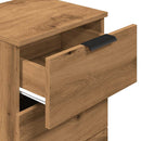 vidaXL kézműves tölgy színű szerelt fa éjjeliszekrény 40 x 36 x 65 cm