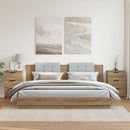 vidaXL 2 db kézműves tölgy színű szerelt fa éjjeliszekrény 40x36x65 cm