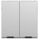 vidaXL Fürdőszobai tükörszekrény betonszürke 64x20x66,5 cm műfa