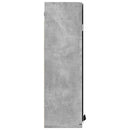 vidaXL Fürdőszobai tükörszekrény betonszürke 64x20x66,5 cm műfa