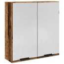 vidaXL Fürdőszoba tükörszekrény Régi fa 64x20x66,5 cm Gépelt fa