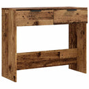 vidaXL konzolasztal Régi fa 90x36x75 cm Gépelt fa