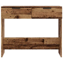 vidaXL konzolasztal Régi fa 90x36x75 cm Gépelt fa
