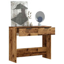 vidaXL konzolasztal Régi fa 90x36x75 cm Gépelt fa
