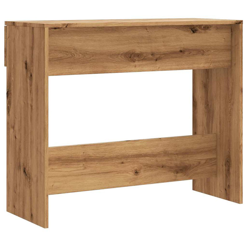vidaXL kézműves tölgy színű szerelt fa dohányzóasztal 90x36x75 cm