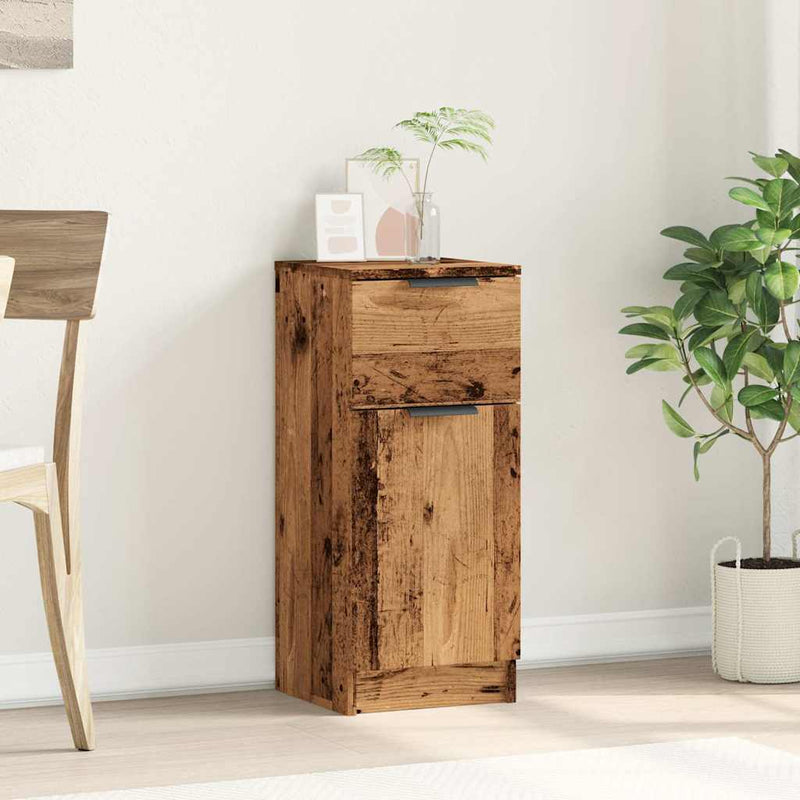 vidaXL antik fa színű szerelt fa tálalószekrény 30 x 30 x 70 cm