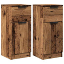vidaXL 2 db antik fa színű szerelt fa tálalószekrény 30 x 30 x 70 cm