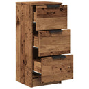 vidaXL antik fa színű szerelt fa tálalószekrény 30 x 30 x 70 cm