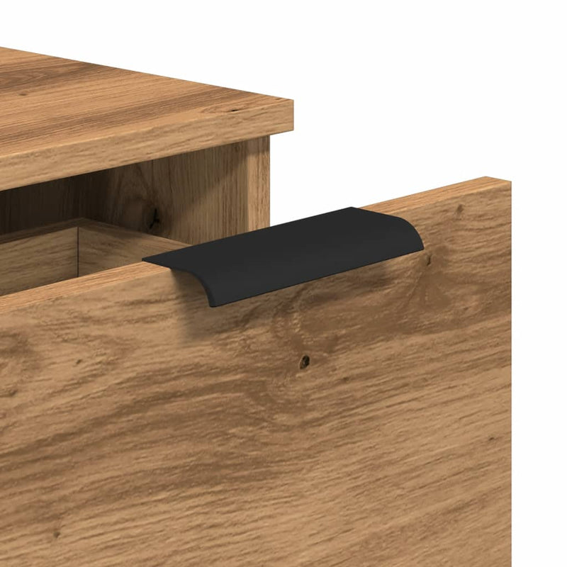 vidaXL kézműves tölgy színű szerelt fa tálalószekrény 30 x 30 x 70 cm