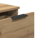 vidaXL 2 db kézműves tölgy színű szerelt fa tálalószekrény 30x30x70 cm