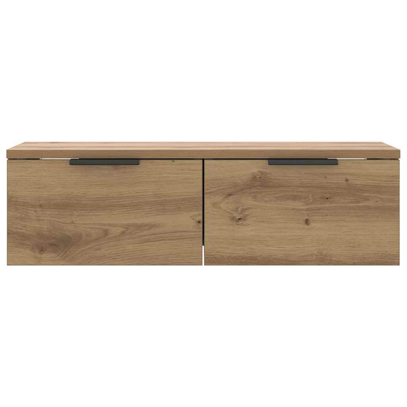 vidaXL kézműves tölgy színű szerelt fa faliszekrény 60 x 30 x 20 cm