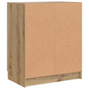 vidaXL kézműves tölgy színű szerelt fa cipőszekrény 59 x 35 x 70 cm