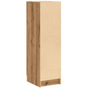 vidaXL kézműves tölgy színű szerelt fa cipőszekrény 29,5x35x100,5 cm