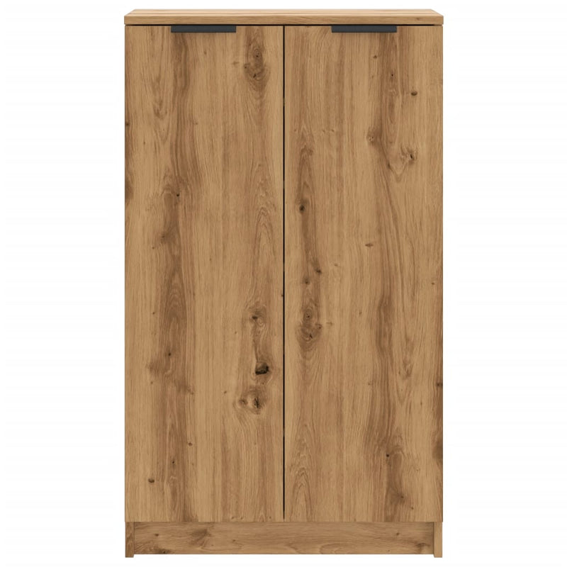 vidaXL kézműves tölgy színű szerelt fa cipőszekrény 59 x 35 x 100,5 cm