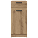 vidaXL kézműves tölgy színű szerelt fa íróasztalszekrény 33x50x75 cm