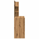 vidaXL fésülködőasztal tükörrel Artisan Oak 74,5x40x141 cm