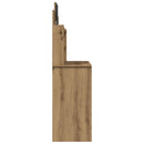 vidaXL kézműves tölgy színű fésülködőasztal tükörrel 96x39x142 cm