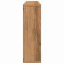 vidaXL kézműves tölgyfa fali polc 85 x 16 x 52,5 cm redőzött fa