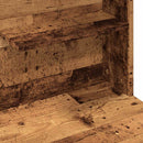 vidaXL antik fa fésülködőasztal LED-del 74,5 x 40 x 141 cm