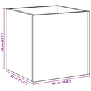 vidaXL kézműves tölgy szerelt fa virágtartó 40 x 40 x 40 cm