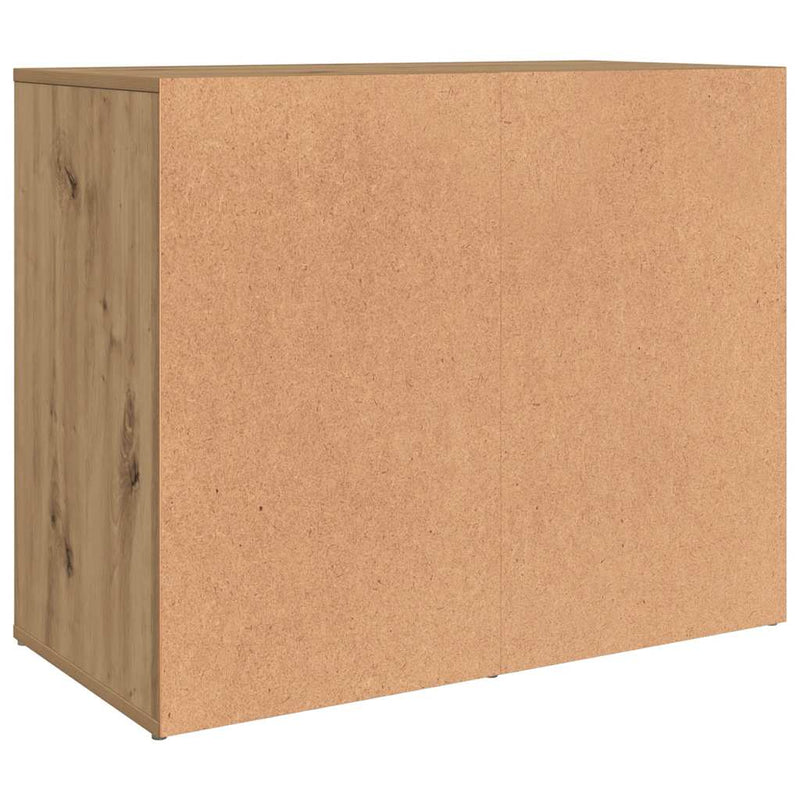 vidaXL kézműves tölgy szerelt fa pipereszekrény 80 x 40 x 65 cm