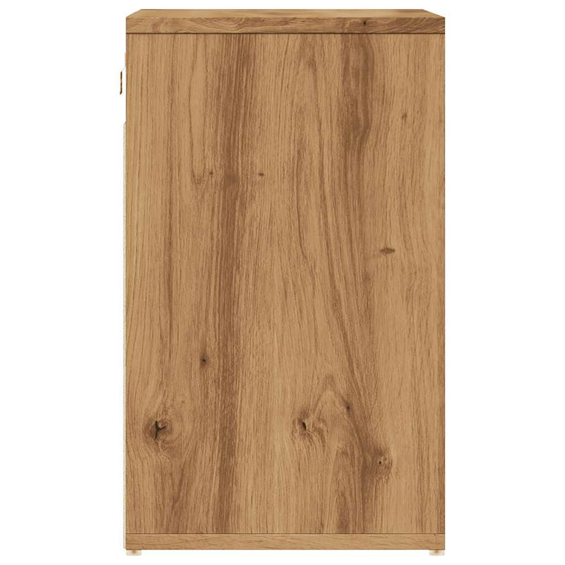 vidaXL cipősszekrény Artisan tölgy 52x30x50 cm