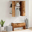 vidaXL előszobaszekrény Régi fa 97,5x37x99 cm Gépelt fa
