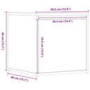 vidaXL antik fa szerelt fa tárolódoboz 40,5 x 40 x 40 cm