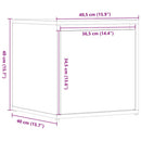 vidaXL antik fa szerelt fa tárolódoboz 40,5 x 40 x 40 cm