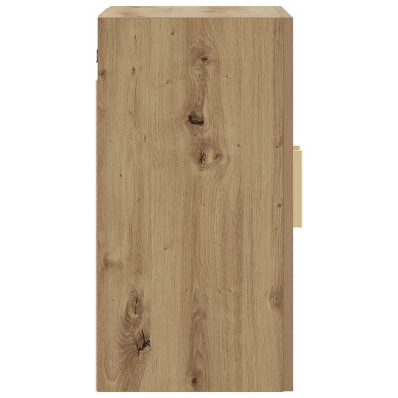 vidaXL kézműves tölgy színű szerelt fa faliszekrény 60 x 31 x 60 cm