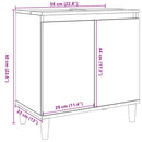 vidaXL betonszürke szerelt fa mosdószekrény 58x33x60 cm