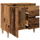 vidaXL antik fa színű mosdószekrény 65 x 33 x 60 cm