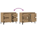 vidaXL kézműves tölgy színű szerelt fa mosdószekrény 80 x 33 x 60 cm