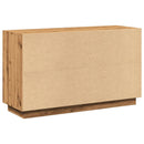 vidaXL kézműves tölgy színű szerelt fa tálalószekrény 102 x 35 x 60 cm