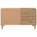 vidaXL kézműves tölgy színű szerelt fa hanglemezszekrény 84,5x38x48 cm