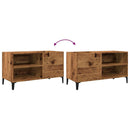 vidaXL antik fa színű szerelt fa hanglemezszekrény 84,5x38x48 cm